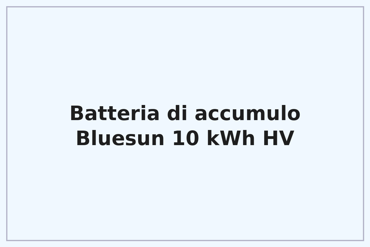 Batteria di accumulo Bluesun 10 kWh HV