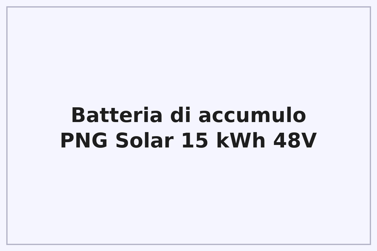 Batteria di accumulo PNG Solar 15 kWh 48V